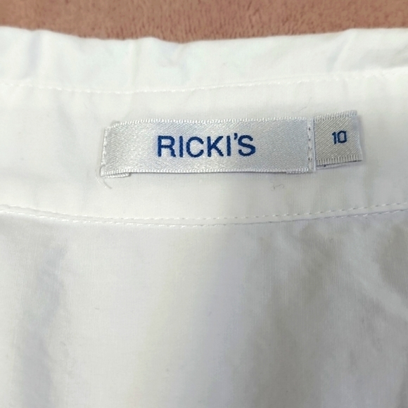 Ricki's White Long Sleeve Button Up Top - Picture 6 of 7